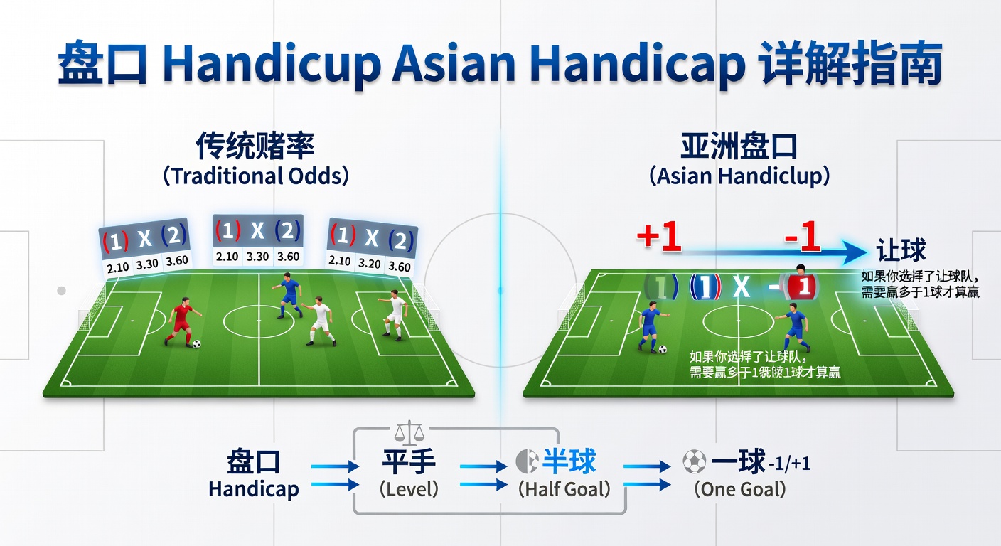 盘口 Handicap Asian Handicap 详解：赛事分析技巧